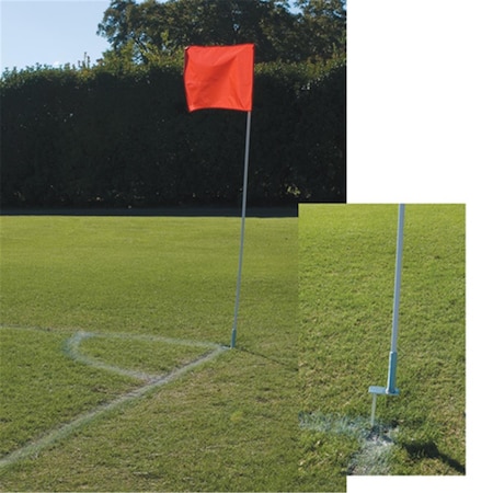 Alumagoal Flexible Soccer Corner Flags, 4PK MSSOCFLGY